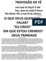 Credo Profissão de Fé