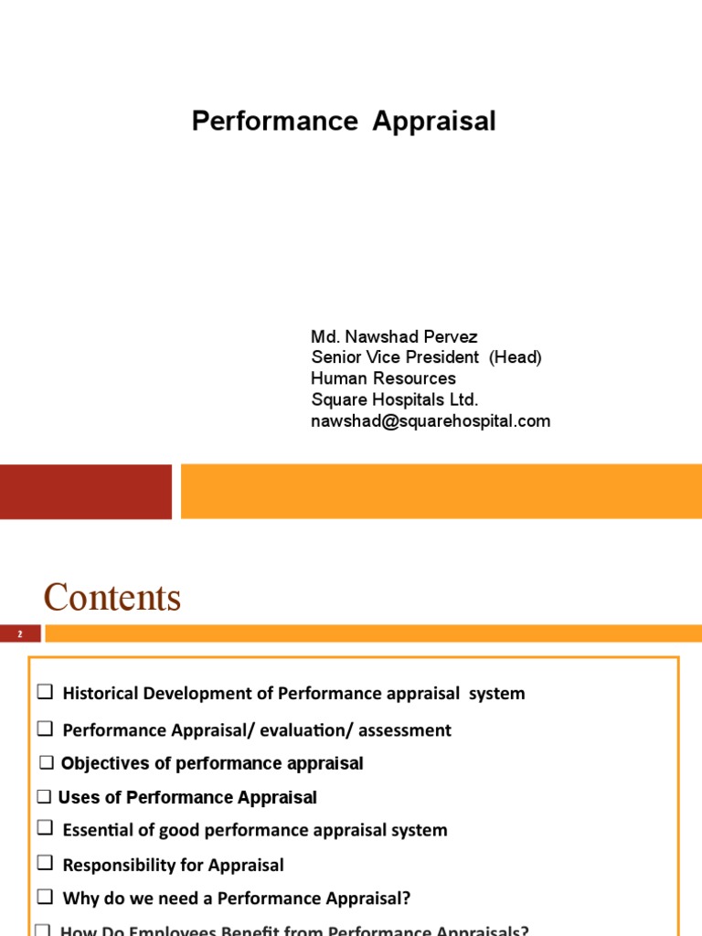 Performance Appraisal Objectives and Benefits | PDF | Performance ...