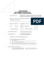 Questionnaire For Peer Review 2022