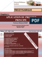 2018-Chap4-Application Du Premier Principe
