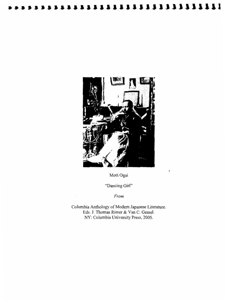 The Dancing Girl Mori Ogai PDF