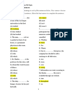 Incomplete Sentences Document