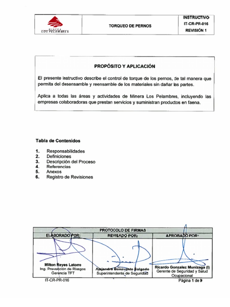 Instructivo de Torqueo de Pernos | PDF | Tornillo | Química