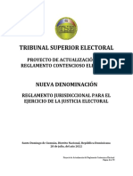 Proyecto de Actualizacion Del Reglamento Contencioso Electoral1