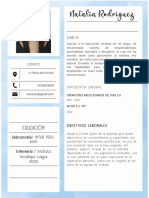 Curriculum CV Curriculo Academico Original Profesional Blanco