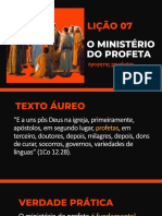 LIÇÃO 07- Ministério do Profeta