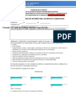 Formato 15 Carta de Entrega Informe Final