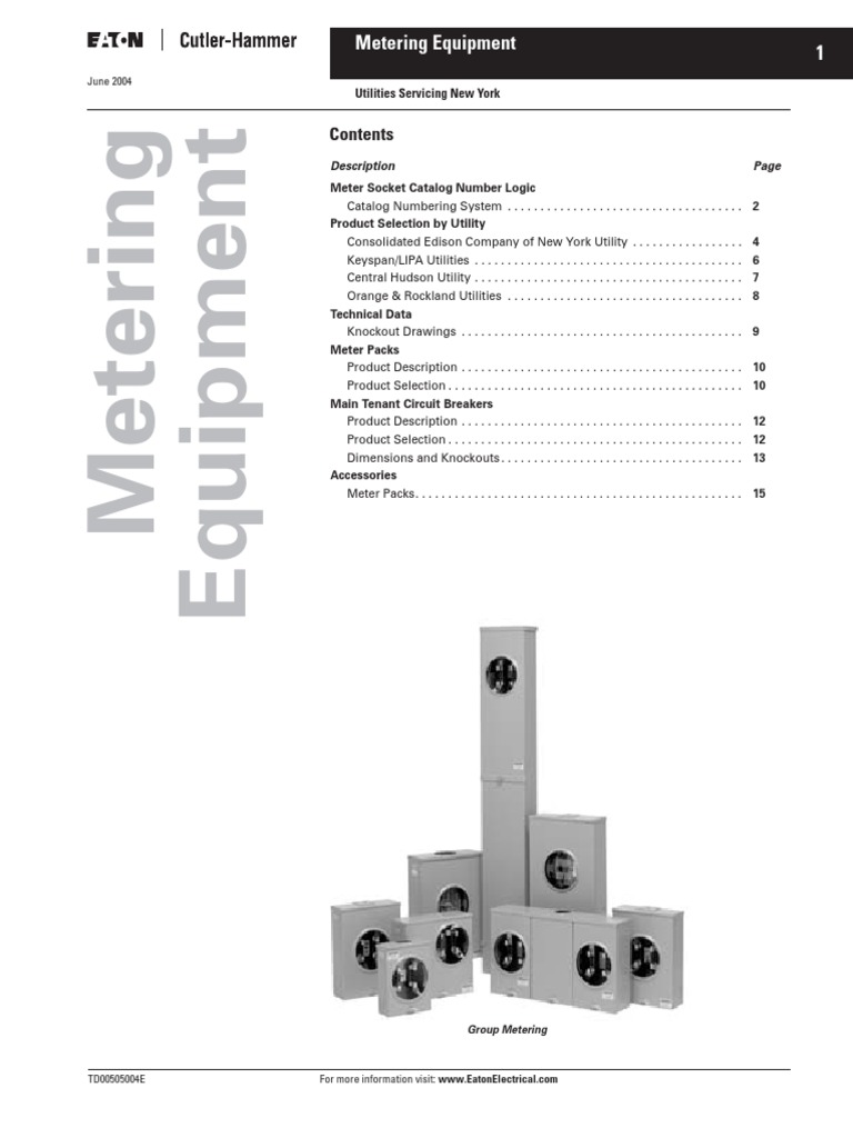 EATON METER BASE REPLACEMENT PARTS visual data 2