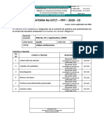 CONVOCATORIA No - ISTCT-MAU-2020-23