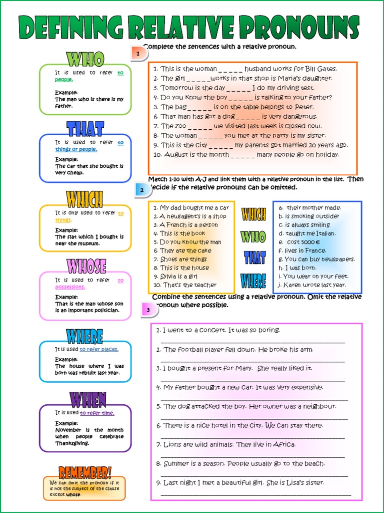 Relative Pronouns | PDF | Pronoun | Linguistics