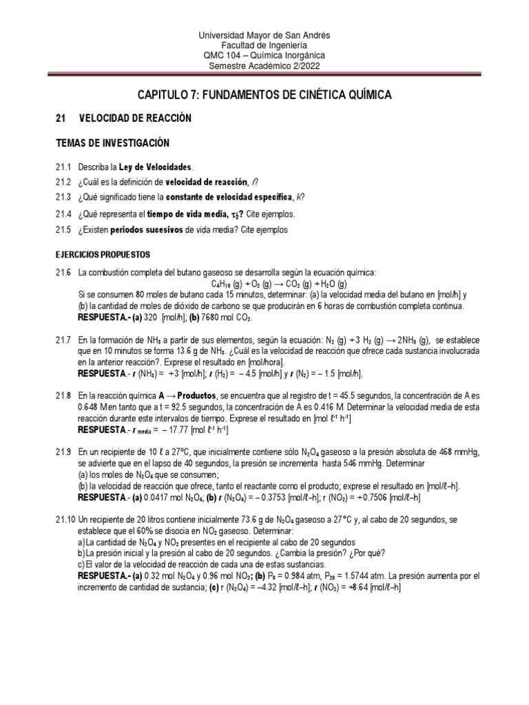 Metales de Transision PDF Velocidad de