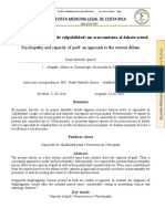 Psicopatia y Capacidad de Culpabilidad