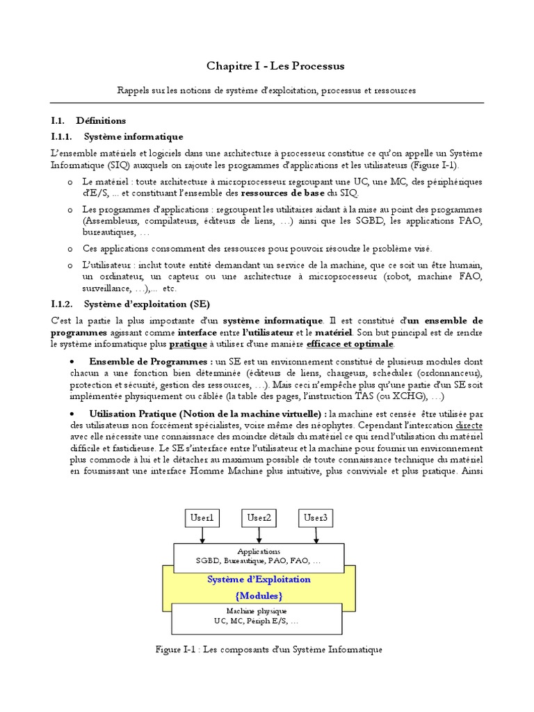 Comprendre le processus en informatique | PDF | Thread (informatique ...