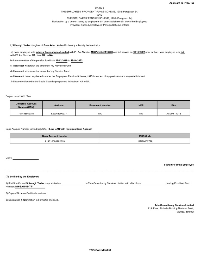Form 9 pdf pension service industries