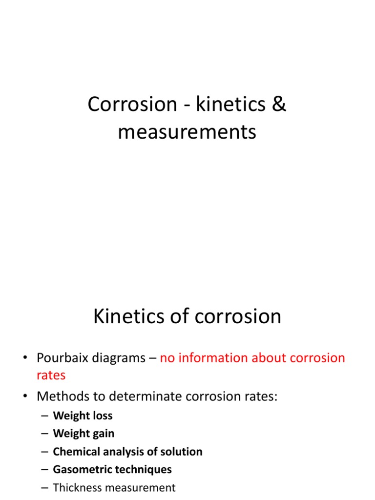 Corrosion & Measurements PDF Corrosion Electrode