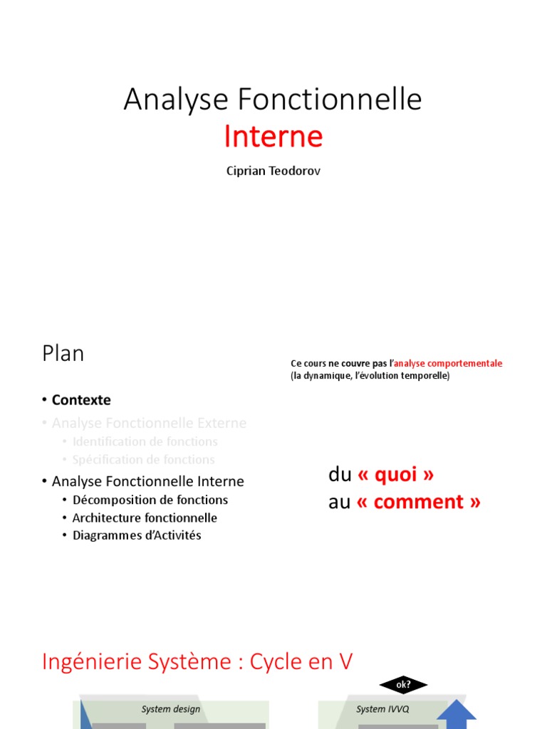 Analyse Fonctionnelle Interne | PDF | Ingénierie des systèmes