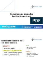 Conversión de Unidades y Análisis Dimensional