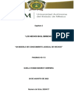 LOS HECHOS EN EL DERECHO Reporte de Lectura Capitulo 2