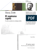 El Espinoso Sujeto Slavoj Zizek