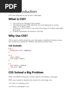 CSS Introduction