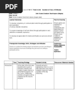 Drama 7 Week 5 Lesson Plan