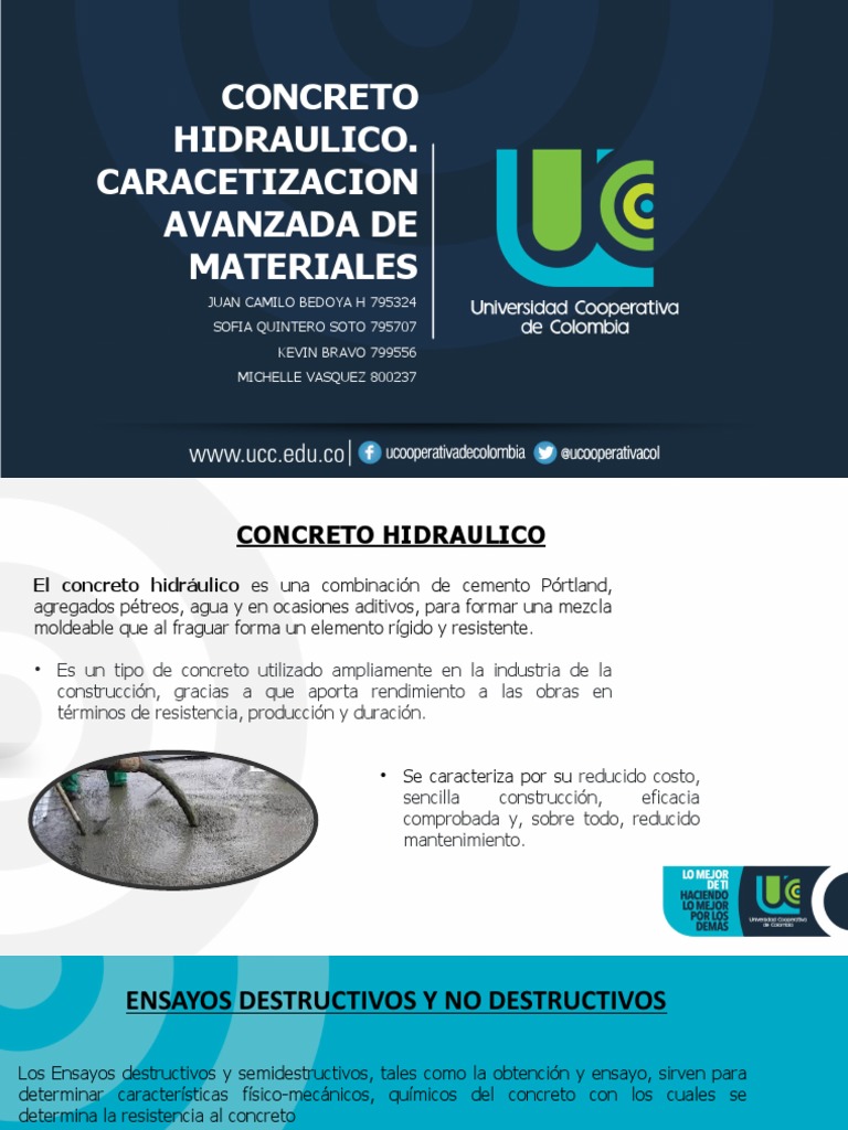 Concreto Hidraulico..Grupo 2 PDF Hormigón Ultrasonido