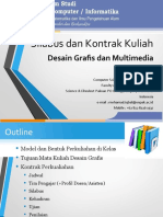 Chapter 1 Silabus Kontrak Kuliah Desain Grafis