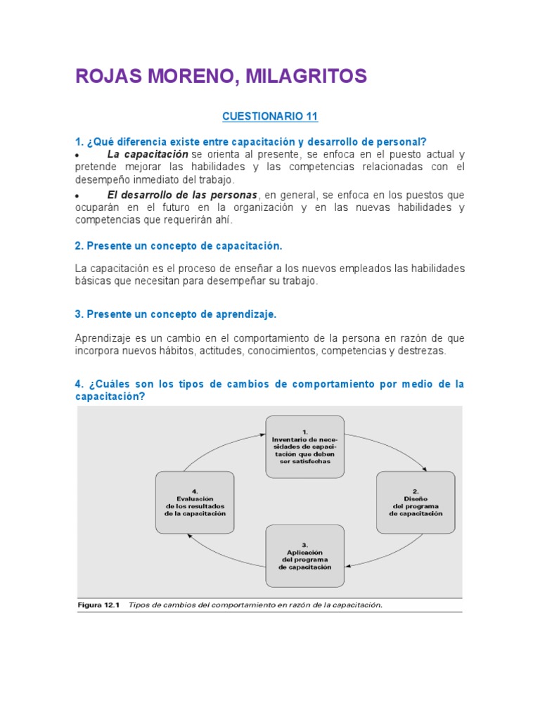 Capacitación y Desarrollo de Personal | PDF | Aprendizaje ...