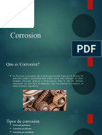 Corrosion y Tipos de Corrosion