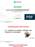 Interpretação Constitucional: Métodos e Princípios