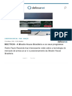 DefesaNet - Fidae - MECTRON - A Missile House Brasileira e Os Seus Programas