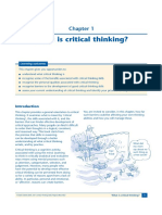 Critical Thinking Skills (Cottrell, 2011) - Chapter 1 What Is Critical Thinking