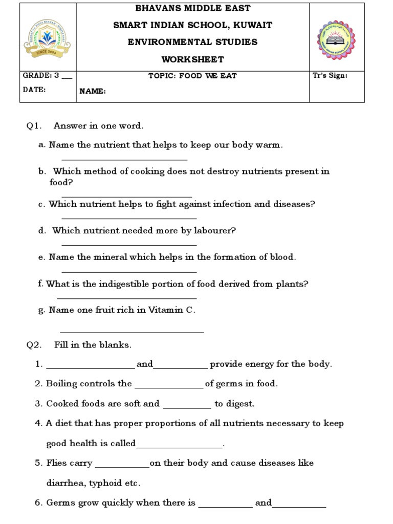 Fwe Worksheet | PDF | Wellness