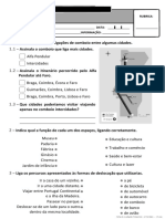 Ficha de Avaliação Trimestral - 1º Período - 3º Ano EM - Ia