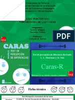 Universidad de Panamá: Test de percepción visomotora CARAS-R