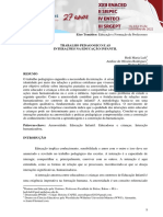 O Trabalho Pedagógico e As Interações Na E.I. Com Nomes