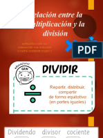 Relación Entre La Multiplicación y La División