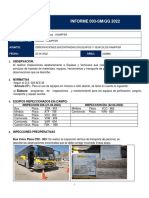 Informe Observaciones A Equipos y Vehiculos (Abril - 2022)
