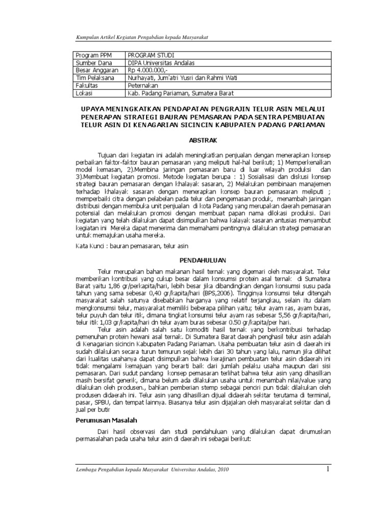 Contoh Marketing Mix