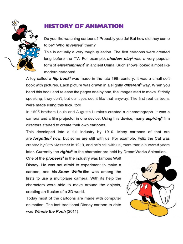 Evolution of Animation History | PDF | Art