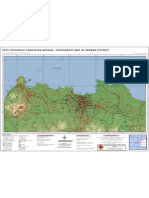 Peta Topographic Map Serang 250K