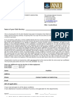 Club&Societies Booking Form BushWeek 2011