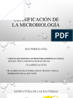 Clasificación de La Microbiología