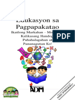 Edukasyon Sa Pagpapakatao: Ikatlong Markahan - Modyul 3: Kalikasang Handog: Pahahalagahan at Pananagutan Ko!