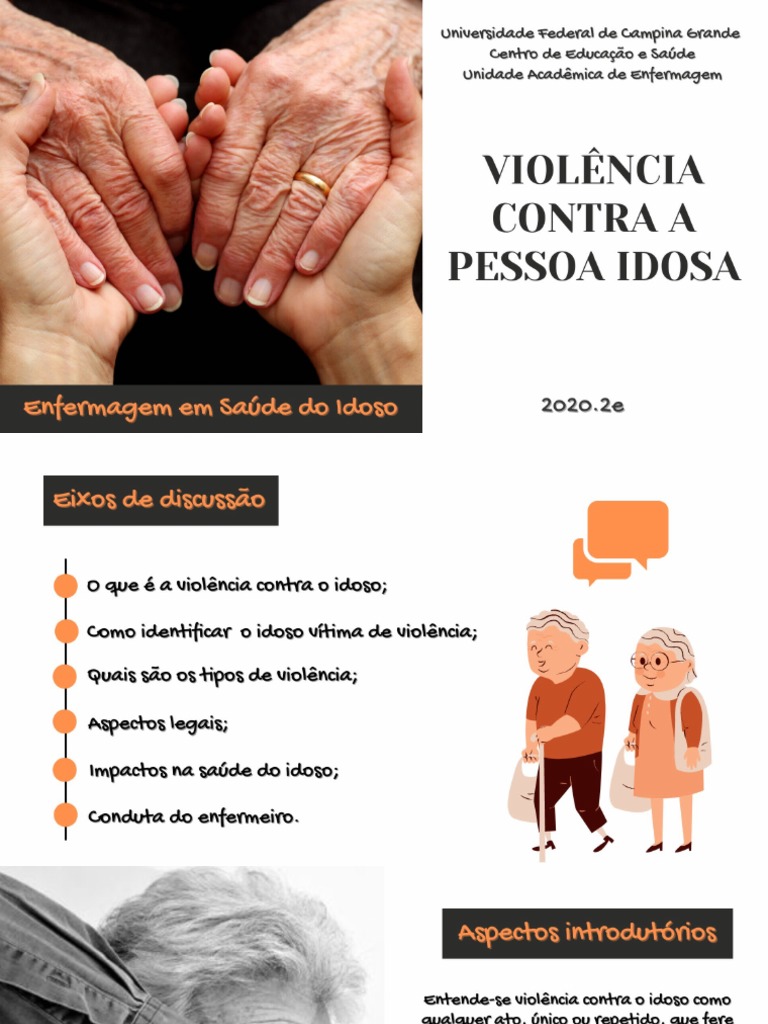 Slide - Violência Contra o Idoso | PDF