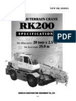 20 Tons X 2.5 M 25.0 M: Rough Terrain Crane