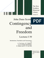 John Duns Scotus (Auth.) - Contingency and Freedom - Lectura I 39-Springer Netherlands (1994)