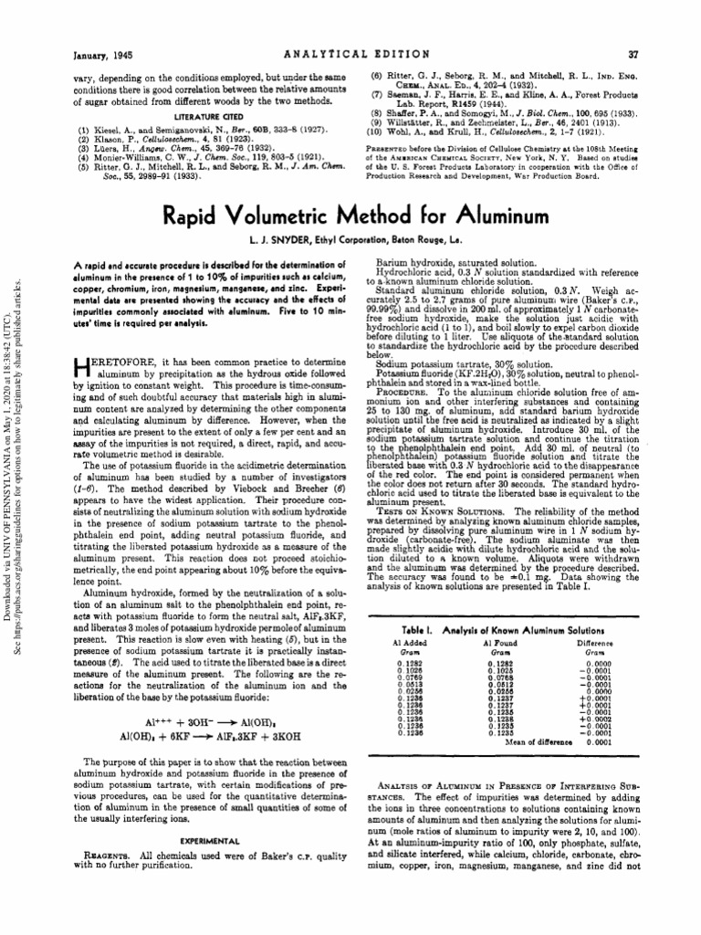 Volumetric: Method | PDF | Chemistry | Titration