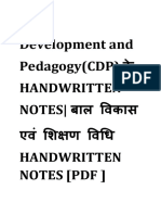 Child Development and Pedagogy NOTES 1