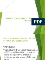 Understanding Inclusive Societies and Sustainability Through Key Milestones